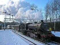 3 Zylinder 1 C  The Great Marquess  aufgenommen in Bury Greater
Manchester auf der East Lancashire Railway Museumseisenbahn am
3 Januar 2010. Diese Lokbaureihe wurde besonders f�r die
Gebirgsstrecken der schottischen Highlands entworfen. Im
Januar 2010 war sie noch in England zu Gast.