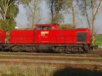203 119-3 der BBL Logistik am 06.10.2010 in Aulendorf. Das Bild entstand mit leichtem Tele vom Parkplatz neben dem Gleis nach Sigmaringen.