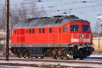 232 583 rangiert am 03.12.2010 zum Abstellplatz in Angerm�nde