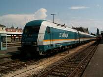 ARRIVA 223 067 am 21.7. in Lindau auf dem Weg nach M�nchen.