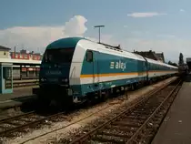 ARRIVA 223 067 am 21.7. in Lindau auf dem Weg nach M�nchen.