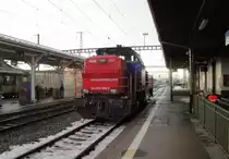 vers�sster Alltag: Die Am 843 060-5 ist am 07.12.10, und damit wahrscheinlich den ganzen Herbst durch, die Rangiermaschine vom Zuckerr�benbahnhof Chavornay.