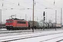 155 256 mit kurzem Kesselzug am 03.12.2010 in Angerm�nde
