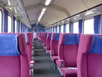 Inneneinrichtung eines Apmz am 17. Juli 2010 im IC 2024 (Passau-Hamburg-Altona).