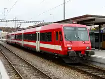CJ - Regio nach Bonfol im Bahnhof Porrentuy am 30.10.2010