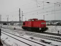 298 313 als Lz Mukran-Stralsund am 08.Dezember 2010 beim Verlassen von Bergen/R�gen.