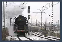 01 533 in der Verbindungskurve von  Dresden-Altstadt nach Dresden-Mitte. Aufnahme 19.02.2009