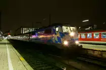 Unser  Max'l  (BR 111 017-0) war am 23.11.10 im Garmischer Umlauf. Hier die Sichtung in M�nchen Hbf.