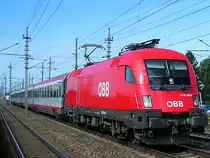 1116 246-8 ist mit der Zugleistung des OIC545 Albertina  besch�ftigt ;100713