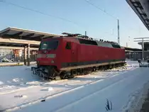 Das Wochenende am 04.und 05.Dezember 2010 verbrachte 120 105 in Rostock.