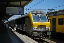 Der IC-Zug nach Br�ssel wartet im Bhf Maastricht auf Abfahrt (Juli 2008).