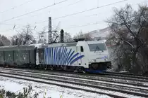 BR 185 662-4 der Lokomotion bei der Unterst�tzung des  St�ffelesrutscher`s  am 5.12.2010. Gruss an den Lokf�hrer der gr�sste. Leider hatte Ich keine Hand zum zur�ck gr�ssen frei.