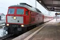 232 109 mit EC 179 aus Stettin am 12.12.2010 in Angerm�nde