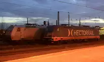 185 539 und 241 009 am 13.12.10 in Krefeld.