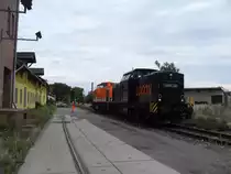 Locon 216 und 218 am 11.07.2009 in Stendal.