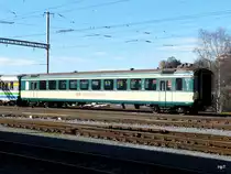 SOB - Personenwagen 2 Kl.  B 50 48 20-35 355-6 abgestellt in Herisau am 14.11.2010