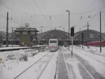 ICE 890 in Leipzig Hbf f�hrt in wenigen Minuten nach Hamburg-Altona �ber Berlin S�dkreuz und Berlin Hbf.Aufgenommen am 17.12.2010