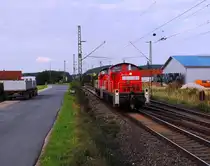 Die 294 612 und 745 fuhren am 09.08.2010 Lz nach N�rnberg Rbf. Hier aufgenommen in Zapfendorf.
