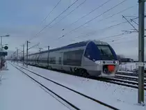 Heute in Erstein, habe ich einer der ersten Bimodal-Hybrid Triebz�ge der Region Elsass gesehen. Es handelt sich um den BGC B 82784.