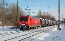 Diese 185 konnte zwar ihre Identit�t verheimlichen, aber nicht ihren  Abschuss  verhindern. Sie fuhr am 10.12.10 durch Leipzig-Thekla Richtung Mockau.