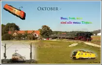 T�rchen 18: Der Oktober- Bunt, bunt, bunt sind alle meine Z�glein. Eigentlich war hier laut Kalender der Sommer schon vorbei. Aber halt eben nur vom Kalender. 

(18.12.10) 
Nur noch 6x mal Schlafen dann ist Weihnachten