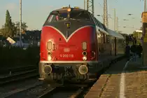 V200 116 mit einem Sonderzug in Oberhausen Hbf am 09.10.2010