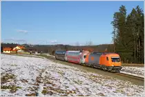 RTS 2016 905 f�hrt mit GKB Dosto als R4371 von Graz nach Wies-Eibiswald.
Hollenegg 27.12.2010