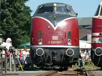 V 200 007 in N�rnberg-Gostenhof (Bild wurde von freizug�nglichem Gel�nde aufgenommen), 21.08.2010