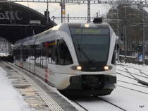 Thurbo - Triebwagen RABe 2/6 526 ^770-3 bei der ausfahrt aus dem Bahnhof von St.Gallen am 27.12.2010