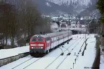 218 473 verl�sst am 02.01.2011 mit dem RE14070 von Bad Harzburg nach Hannover HBF, den Ausgangsbahnhof Bad Harzburg.