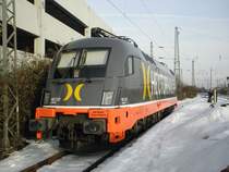 Hectorrail 182.531  LaMotta  abgestellt in Krefeld Hbf am 4.1.11