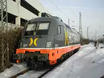 Hectorrail 182.531  LaMotta  abgestellt in Krefeld Hbf am 4.1.11