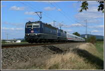 Da die IC Frankfurt-Saarbr�cken ab dem Fahrplanwechsel im Juni 2007 planm��ig in Doppeltraktion verkehrten, bestand nat�rlich die Chance, die beiden blauen 181 201 und 181 206 an einem Zug zu erwischen. Am 15.09.2007 stimmten die Uml�ufe beider Maschinen �berein, sodass die zwei Loks am Mittag gemeinsam den IC 2158 nach Saarbr�cken brachten.