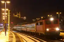 Die 115 205-7 stand am 03.01.2011 mit einem IC nach Luxemburg in Remagen.