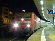 120 143 hat am 9.1.11 noch ein paar Stunden Zeit, bis sie sich mit dem EC 217 (Saarbrcken - Graz) auf den Weg macht.