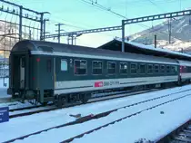 SBB - Personenwagen 2 Kl.  Bpm  51 85 21-70 312-5 in Brig am 30.12.2010