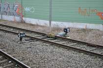 Gleisspreere, fr ein Anschlussgleis zur Chemischen Fabrik in Lehrte. Foto vom 19.11.2010