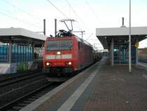 DB 185 126-0 mit Fabrik neuen VTG Kesselwagen in Kln Ehrenfeld am 8.1.11