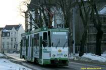 Bild am 8.01.2011 am Rathaus Stadteinwrts aufgenommen. Tw 243 fhrt als Linie 1 nach Plamag.