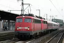 113 267 und 110 436 mit einem PBZ in K�ln Messe Deutz am 09.01.2011.
