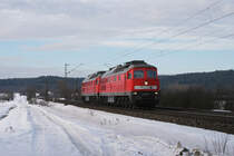232 255 + 254 am 08.01.2011 bei Plling. Gru an den Tf!