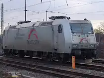 185 531-1 von TXLOGISTIK abgestellt im Bahnhof Stendal und wartet auf ihren n�chsten Einsatz.(15.01.2011)