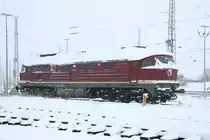 LEG 232 004 eingeschneit am 18.12.2010 in Angerm�nde