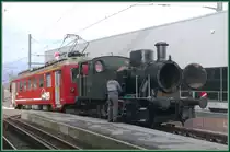 ABDeh 2/4 23 und Rosa Nr. 3 im Bahnhof Heiden. (15.01.2011)