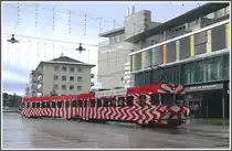 R7117 mit Be 4/4 16 aus Wil trifft in Frauenfeld ein. (06.01.2011)