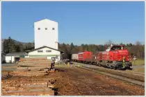 1700.1 bespannte am 18.1.2011 VG 71385 von Graz nach Wies-Eibiswald. Die Aufnahme entstand bei der Durchfahrt in Schwanberg. Der Bahnhof Schwanberg liegt �brigens nicht in Schwanberg, sondern in der KG Trag, welche zur Gemeinde Hollenegg geh�rt. Alles klar? ;-) *gg*
