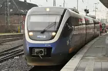 MÜNSTER, 19.01.2011, VT 704 der NordWestBahn als RB67 nach Bielefeld Hbf in Münster(Westf) Hbf