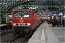 Zwischen Nauen und Berlin Charlottenburg pendelt MEG 602 f�r DB Regio. Hier h�lt sie am 20.01.2011 mit der RB 18914 planm��ig in Berlin Hauptbahnhof.