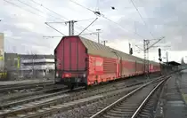 Schiebewandg�terwagen am 26.01.2011 in Lehrte.