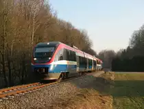 Die PEG von Dortmund nach Enschede kurz hinter der Stadt D�lmen. 29.01.2011